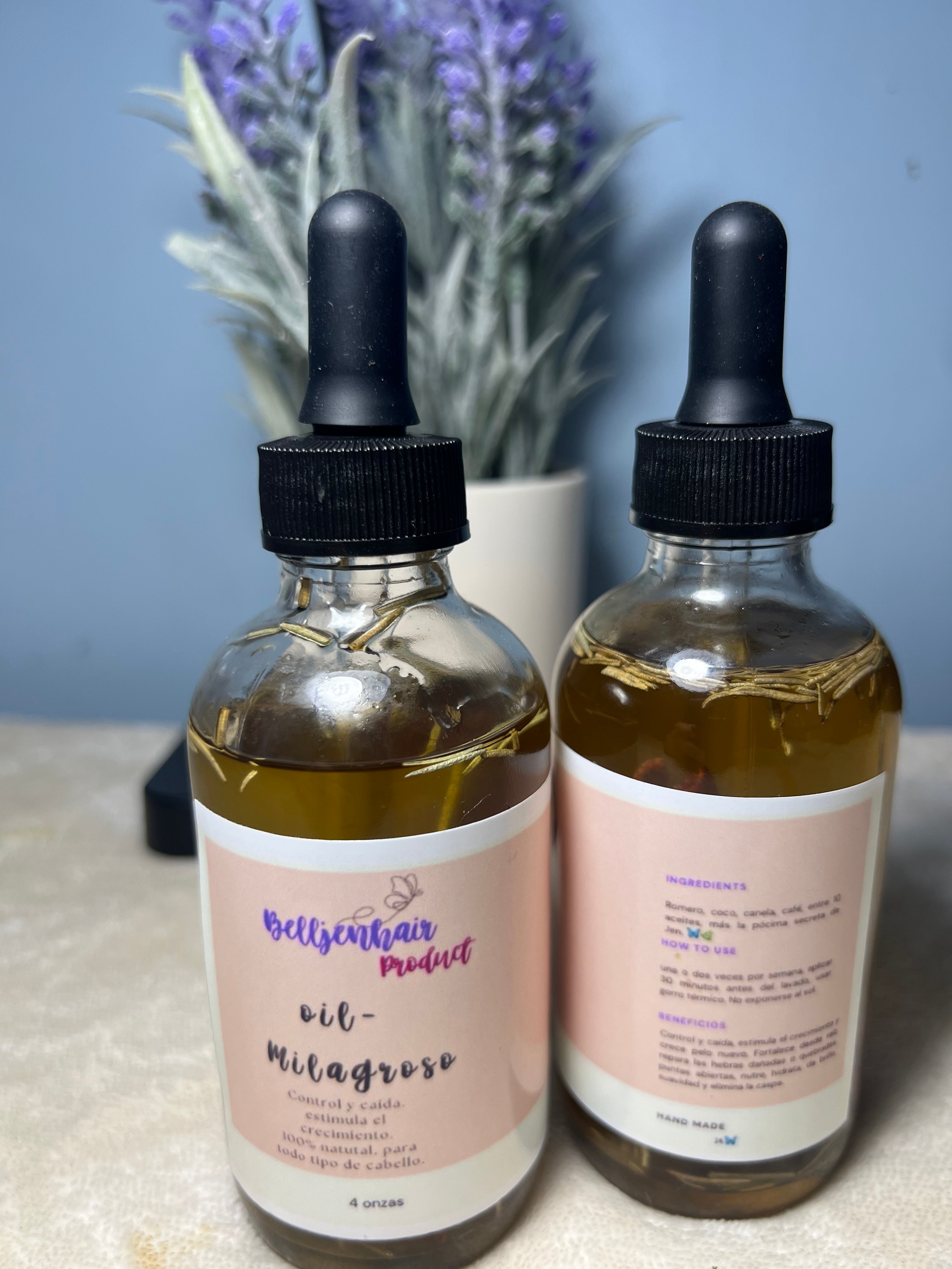 Kit reparador y crecimiento 🌿Pre-poo candy, oil milagroso, gotero grow.